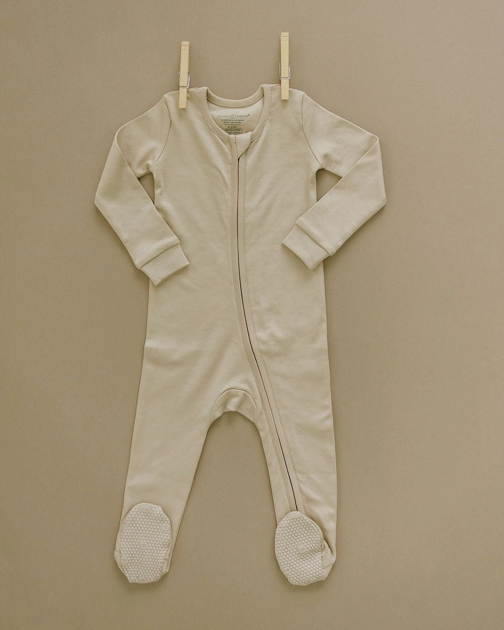 colored organics organic cotton footed coverall