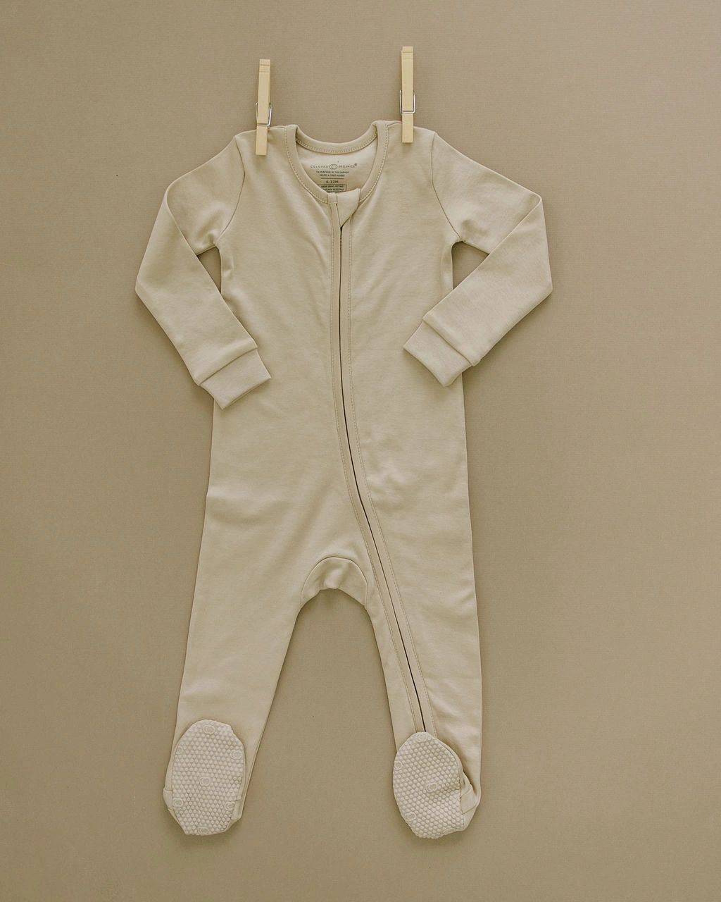 colored organics organic cotton footed coverall