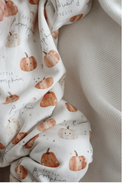 Pumpkin printed coverall