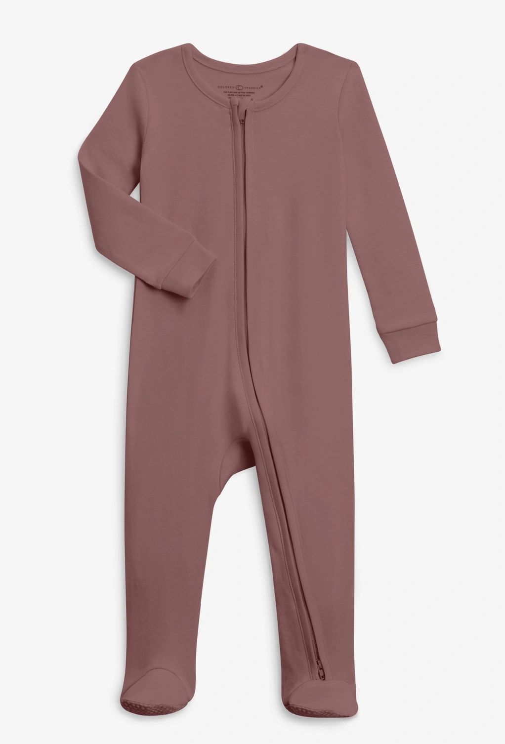 colored organics organic cotton footed coverall