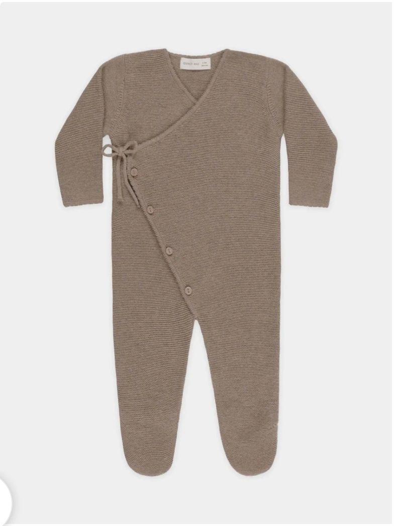 Quincy Mae organic cotton Wrap Knit Footie