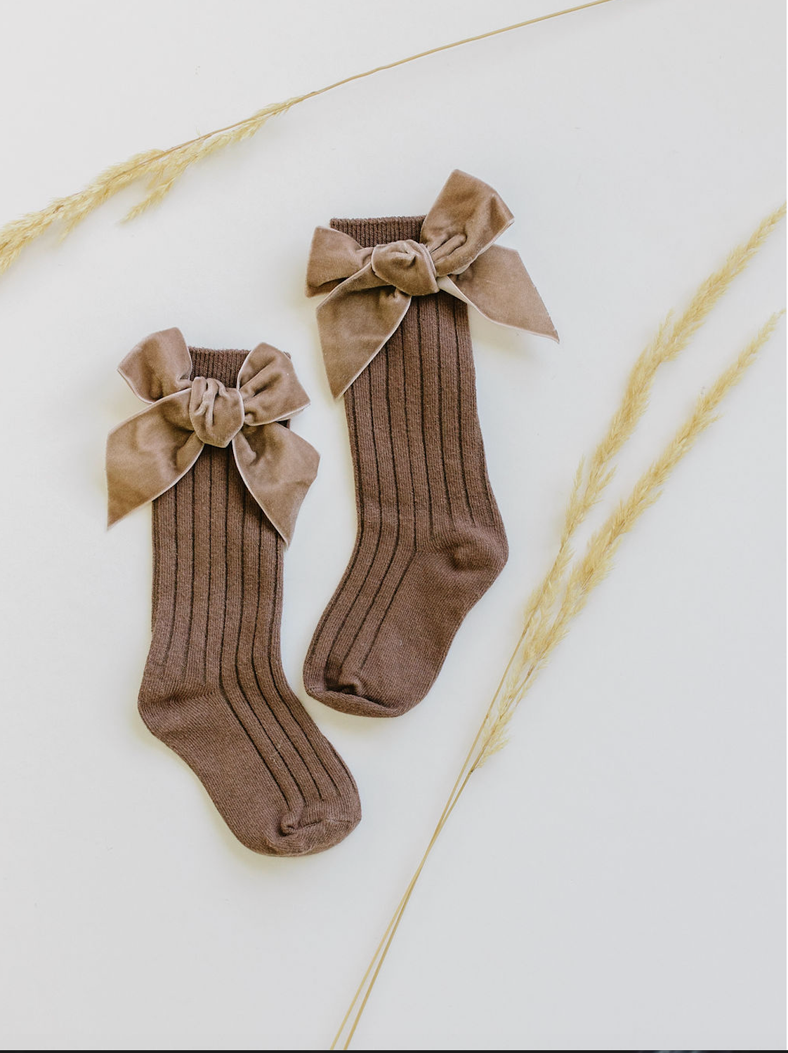Annie and Charles Crochet Sock with Satin Bow