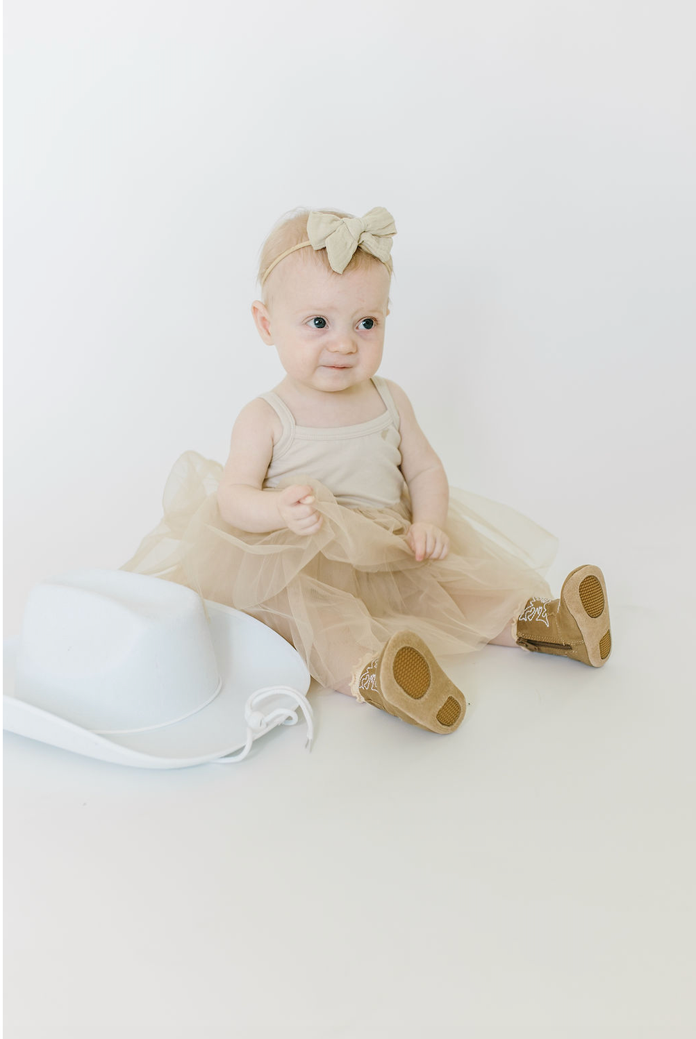 Little Love Bug premium leather non-slip cowboy boots