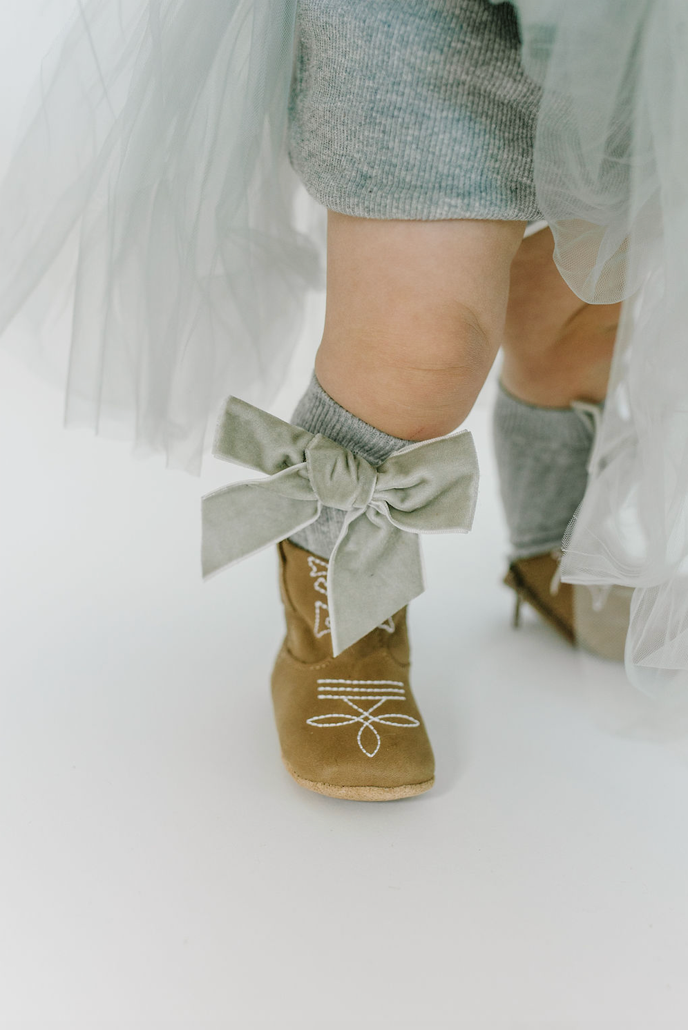 Little Love Bug premium leather non-slip cowboy boots