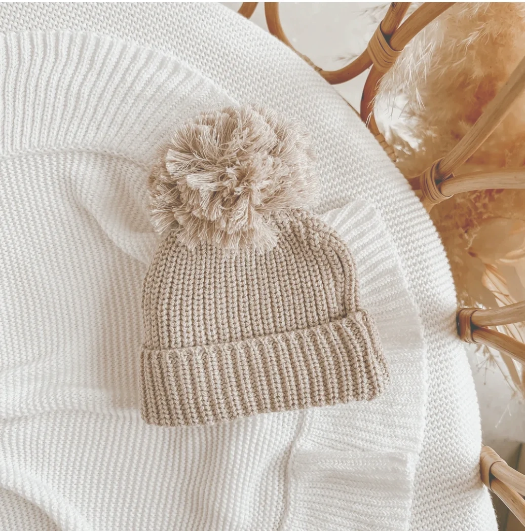 Blossom and Pear mini knit beanie