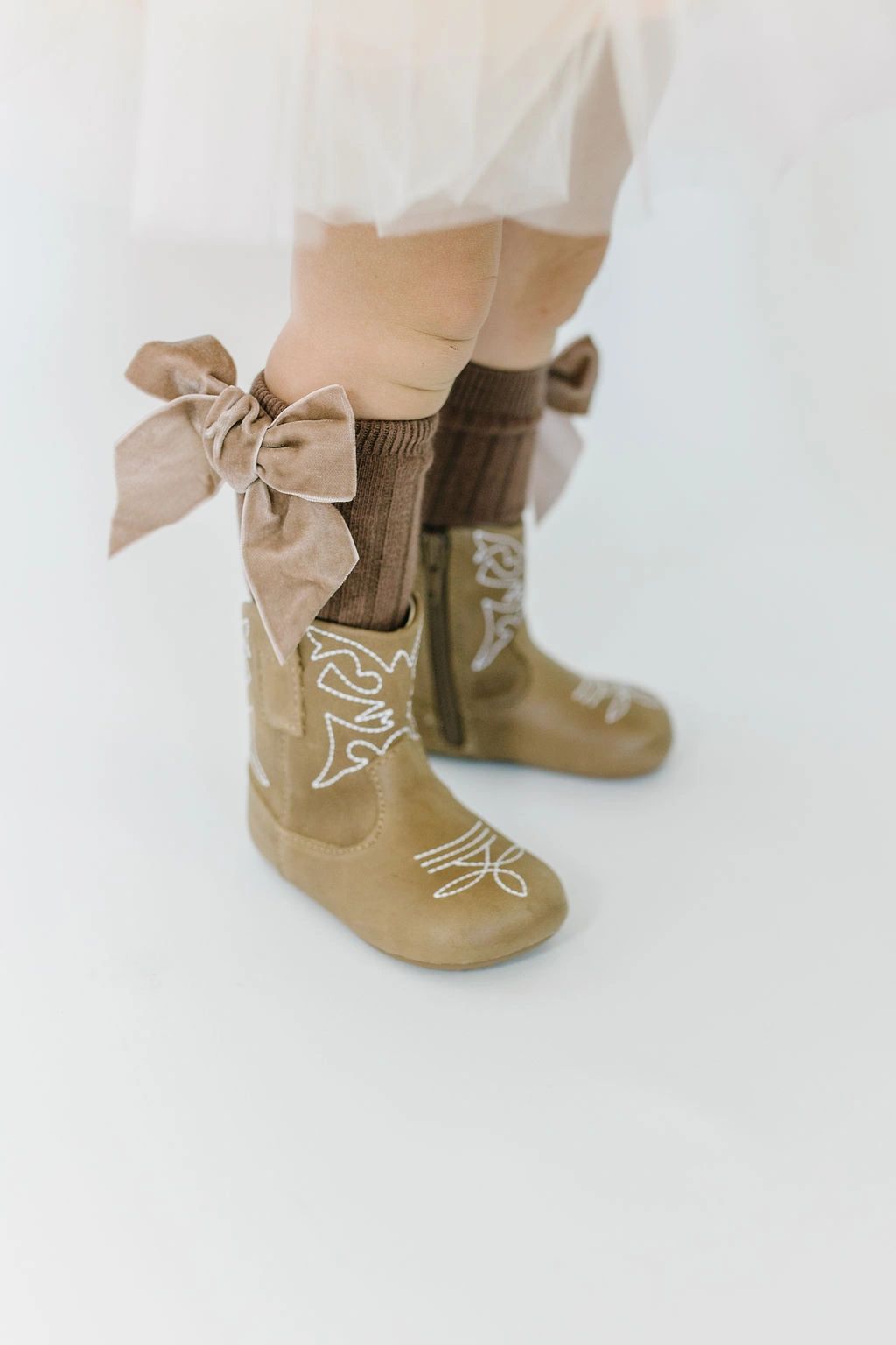Little Love Bug premium leather non-slip cowboy boots