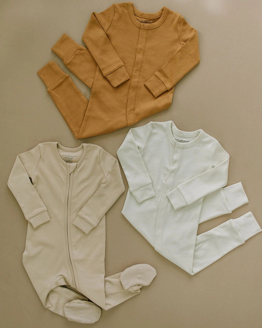 colored organics organic cotton footed coverall