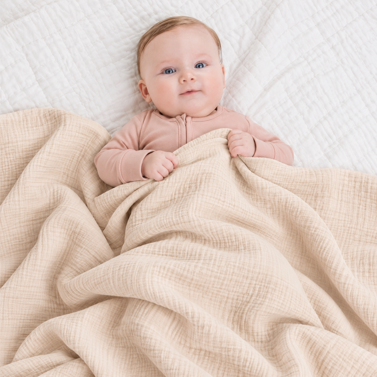 Colored Organics organic cotton muslin swaddle blanket