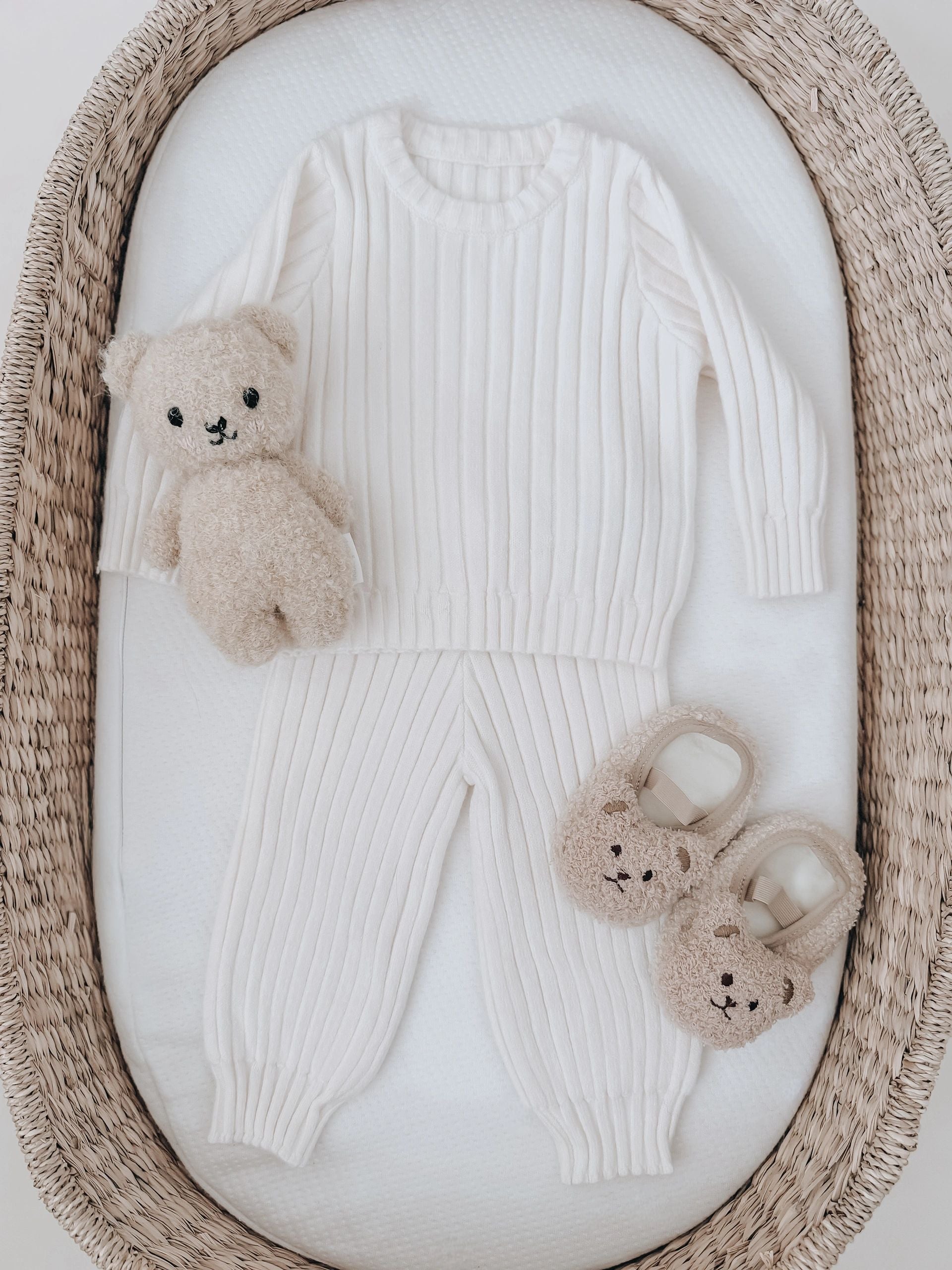 The Snug Baby Company wide rib knit set