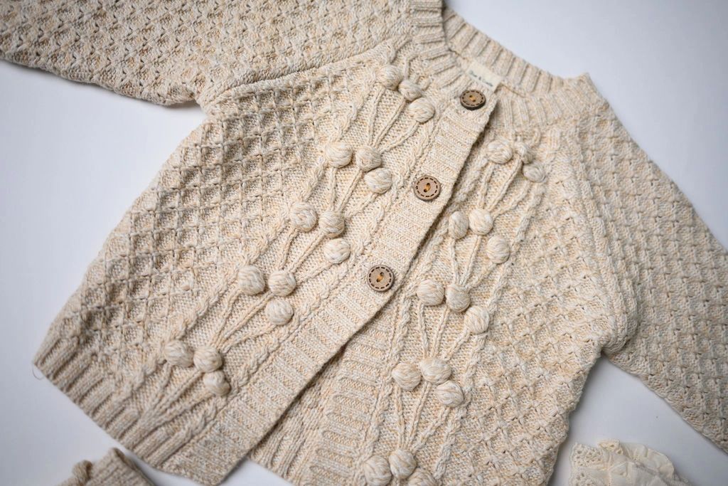 2 piece cotton sweater and bloomer set