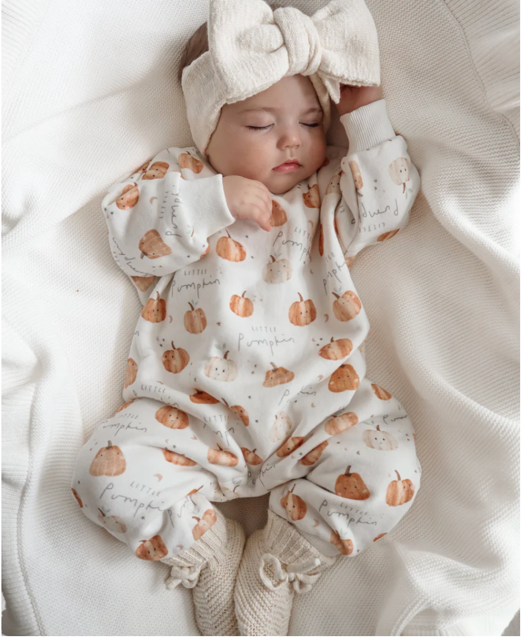 Pumpkin printed coverall
