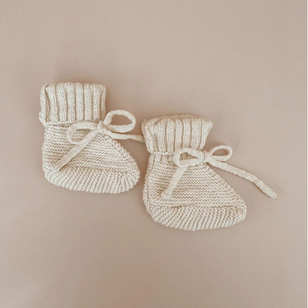 Blossom and Pear mini knit booties