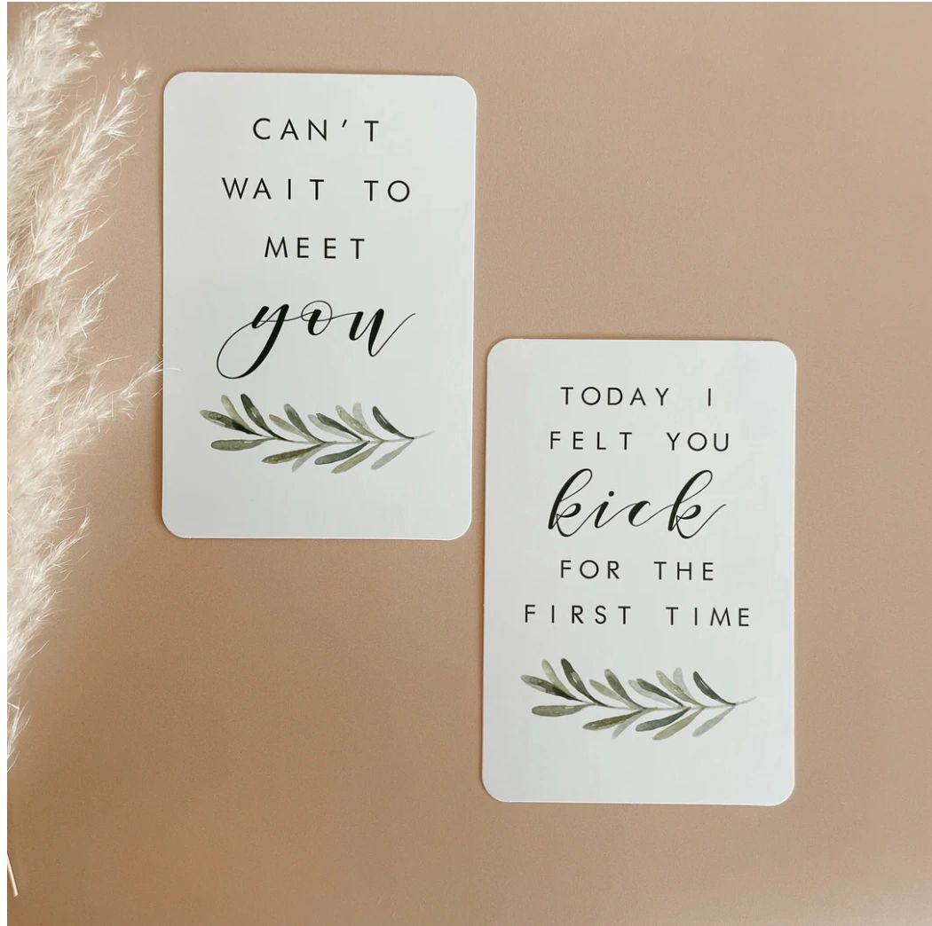 Blossom and Pear Pregnancy Milestone Cards