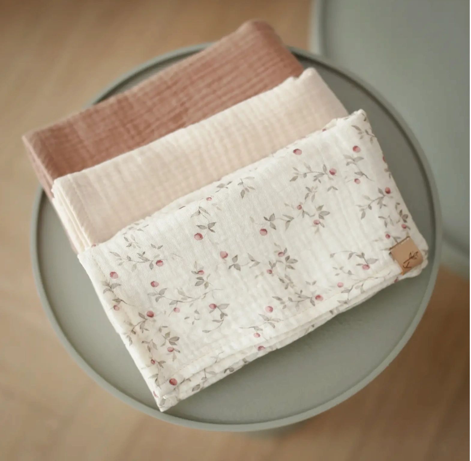 Babyly Twiggy Dream Muslin Burp Cloths 3 pack