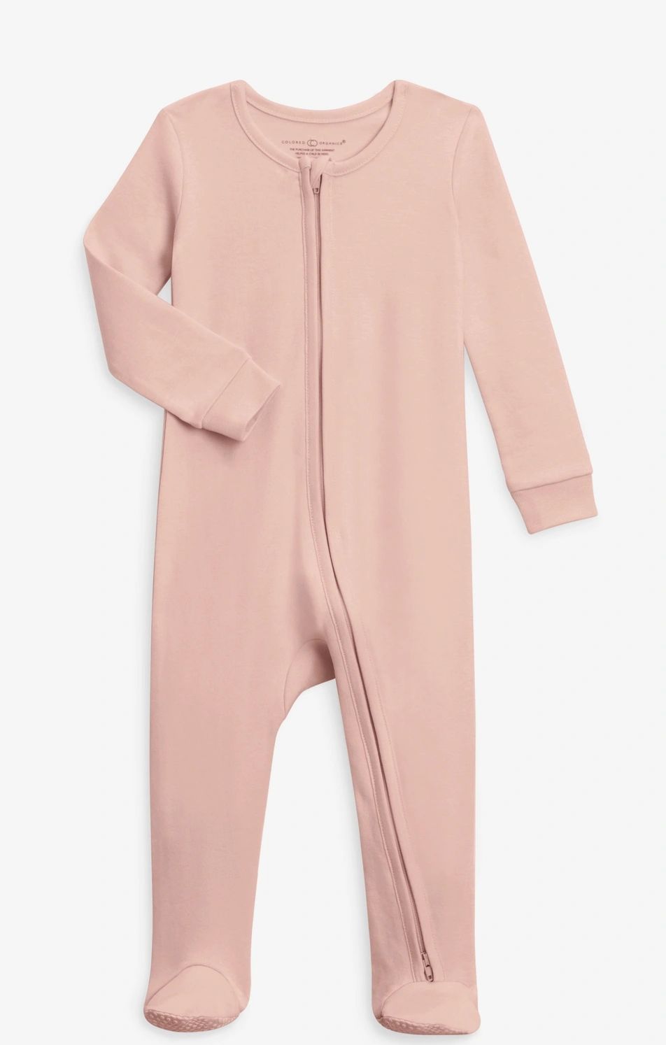 colored organics organic cotton footed coverall