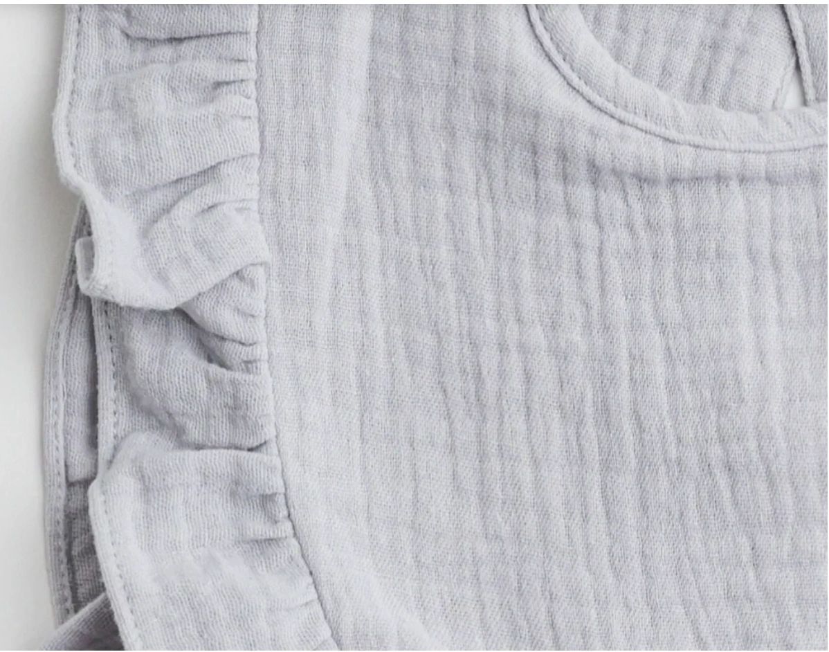 Cherubin Chic organic muslin 3 pack ruffle bib set