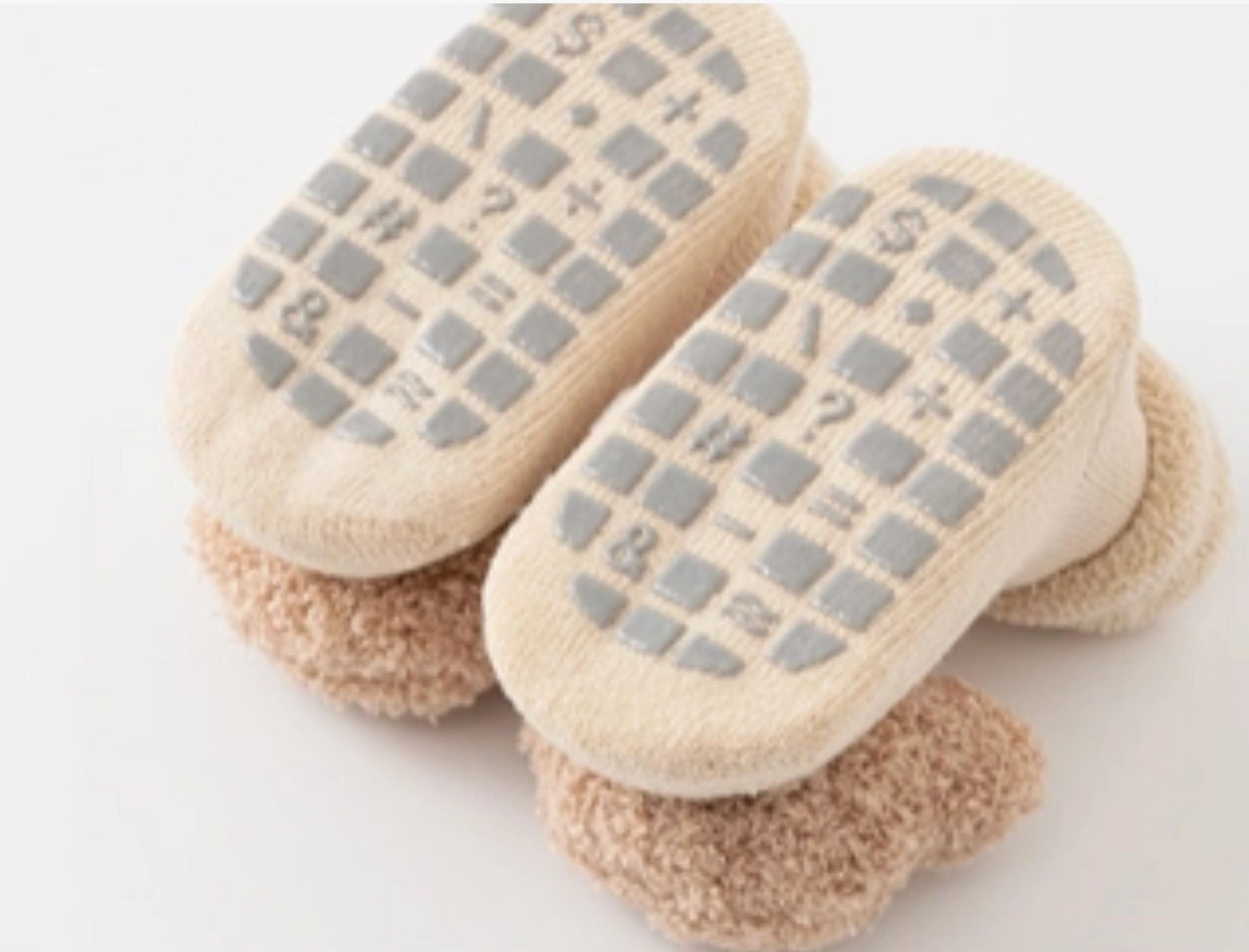 Annie and Charles non-slip socks with 3- D sherpa bear