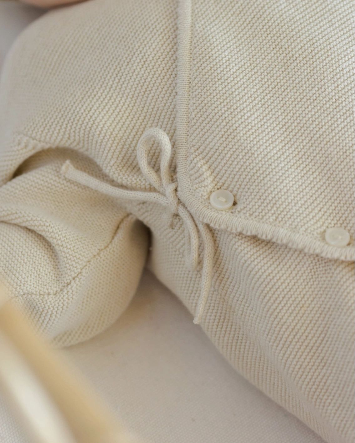 Quincy Mae organic cotton Wrap Knit Footie