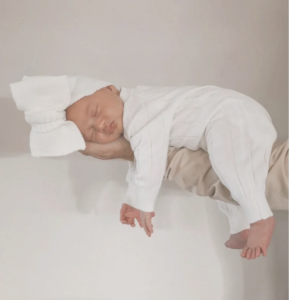 Blossom and Pear knit baby topknot