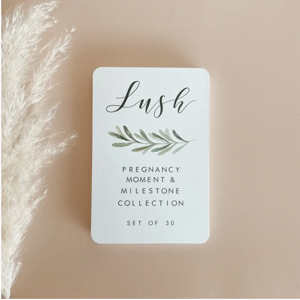 Blossom and Pear Pregnancy Milestone Cards