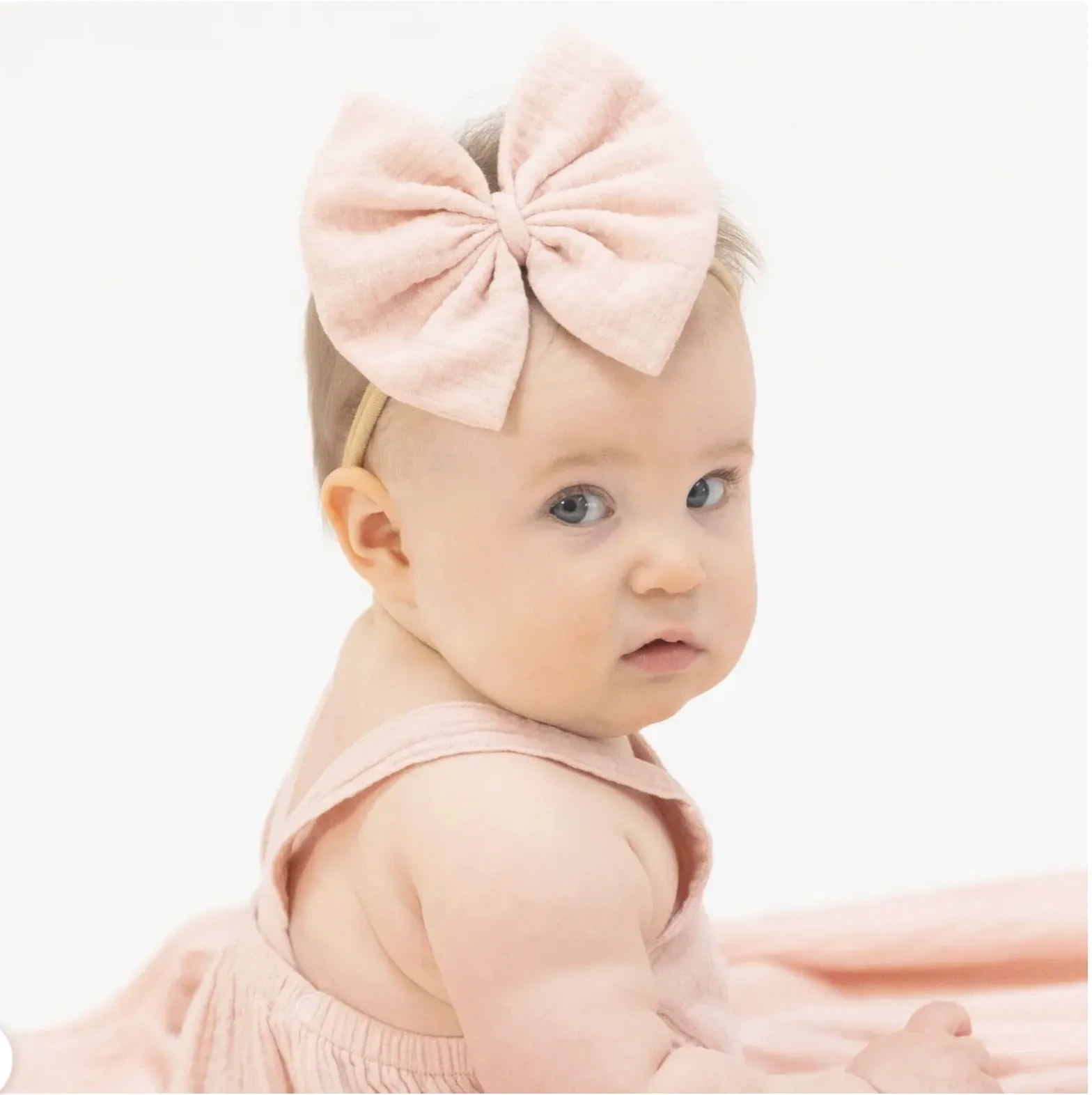 Angel Dear muslin bow on headband