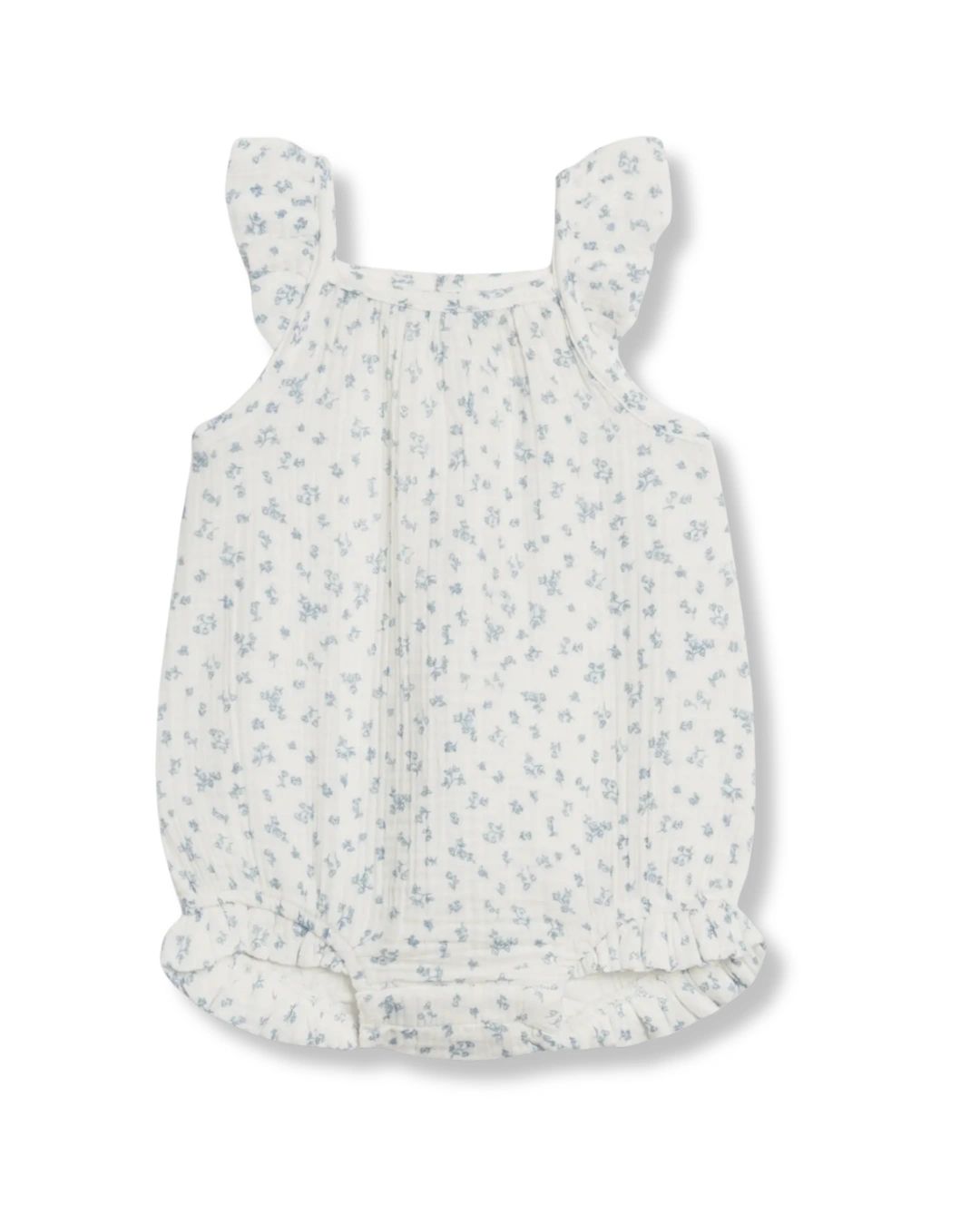 Colored Organic Sandra muslin tank romper