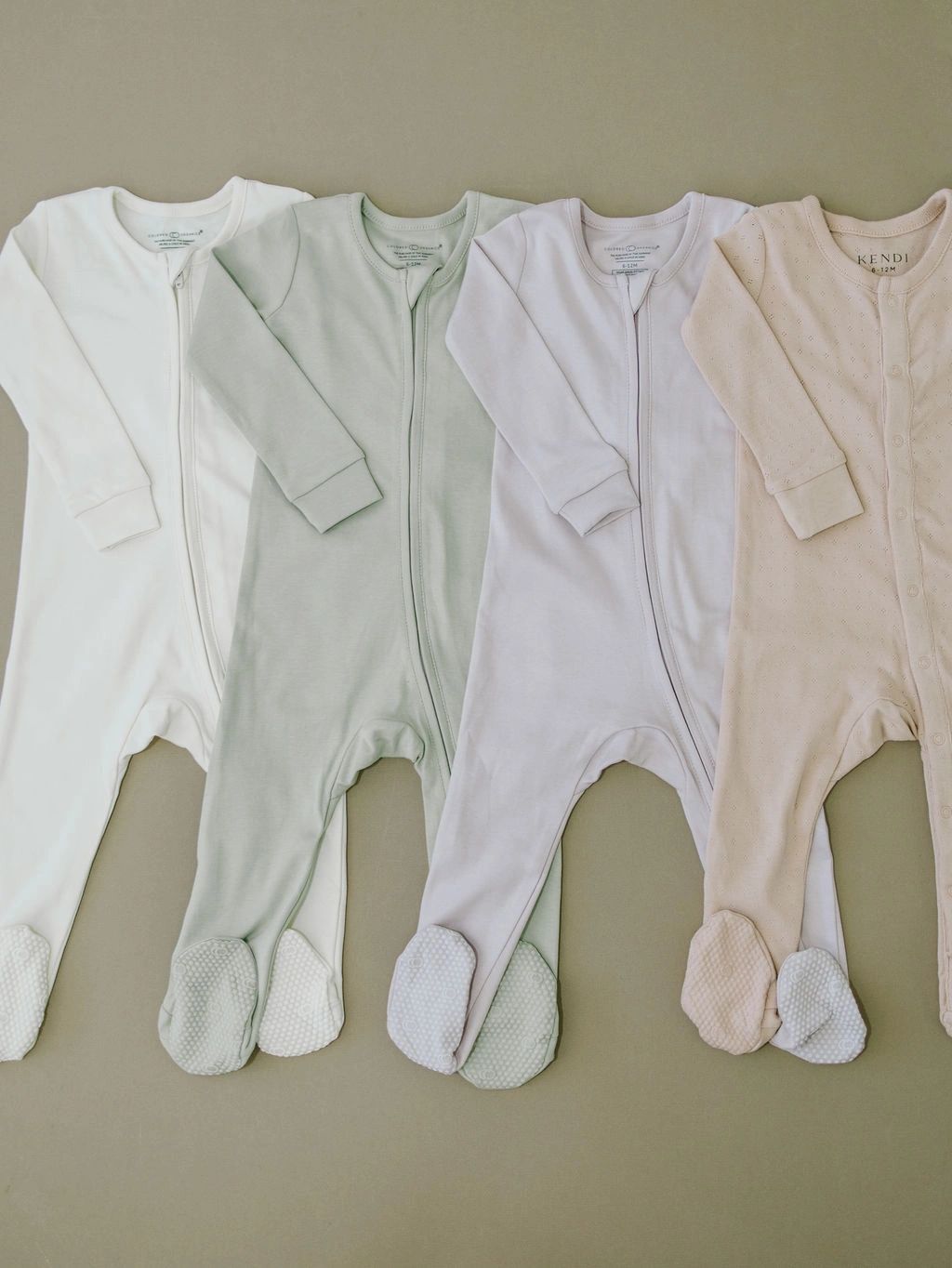 colored organics organic cotton footed coverall