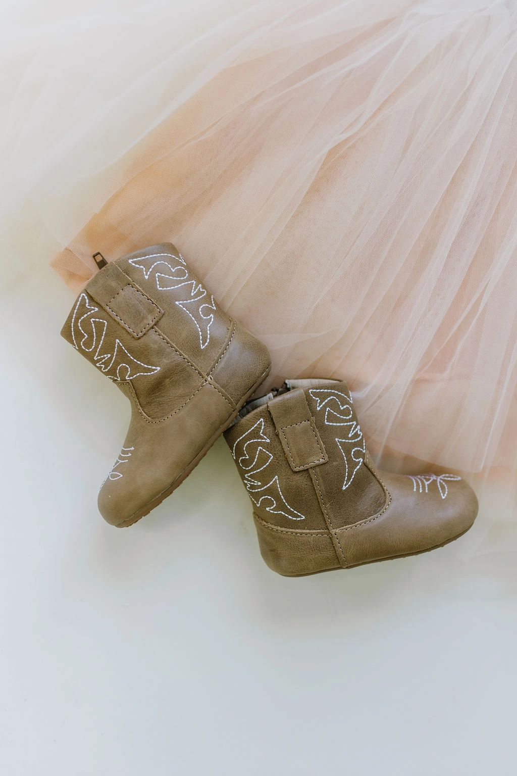 Little Love Bug premium leather non-slip cowboy boots